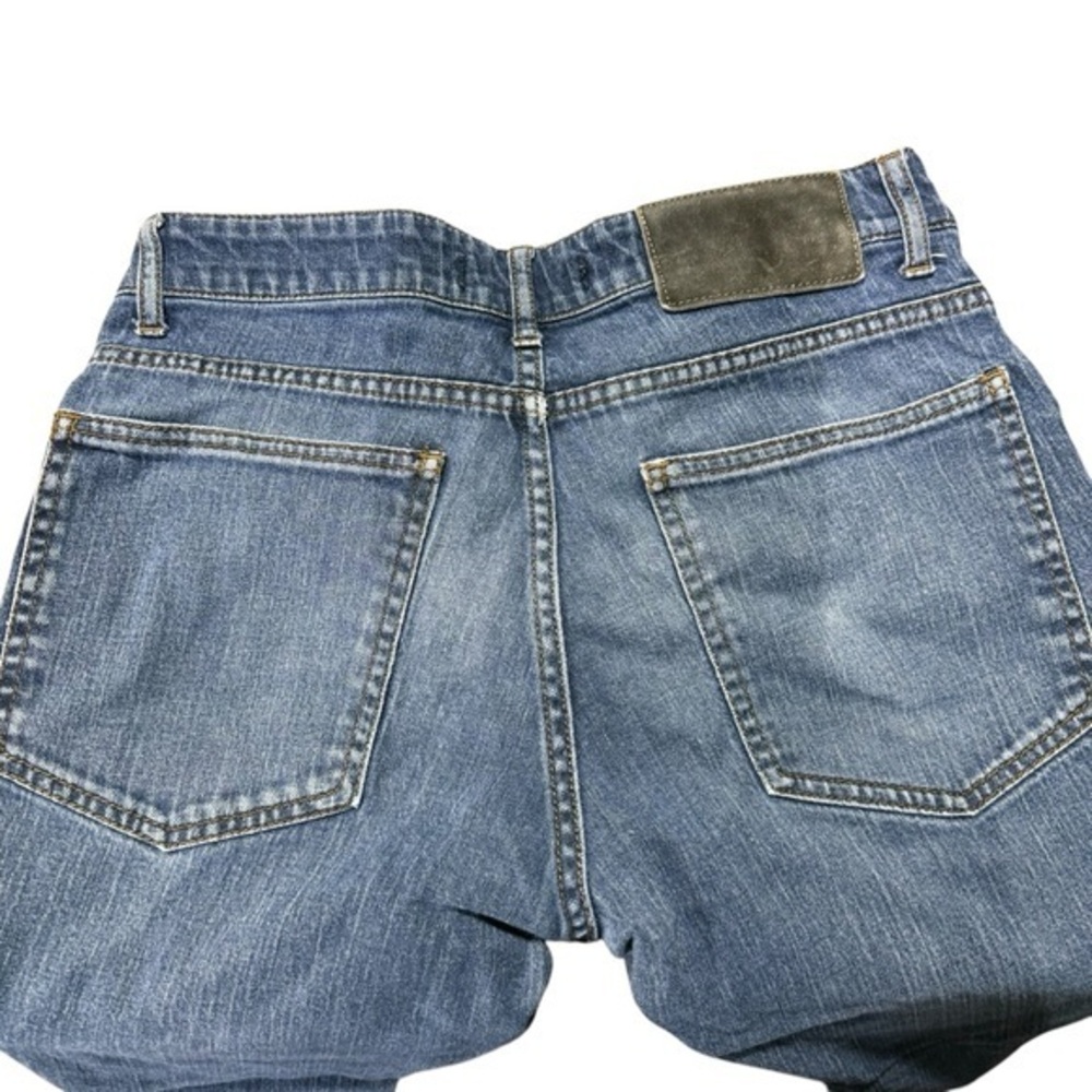 ZARA Man Basic straight leg Men’s size 30 distressed/ acid washed denim wash - Picture 4 of 12